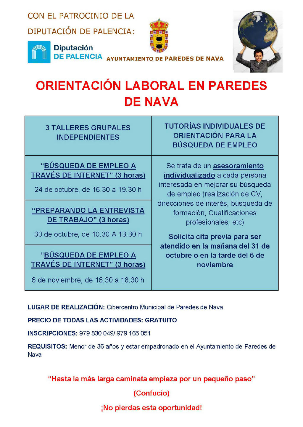 Orientación Laboral en Paredes de Nava