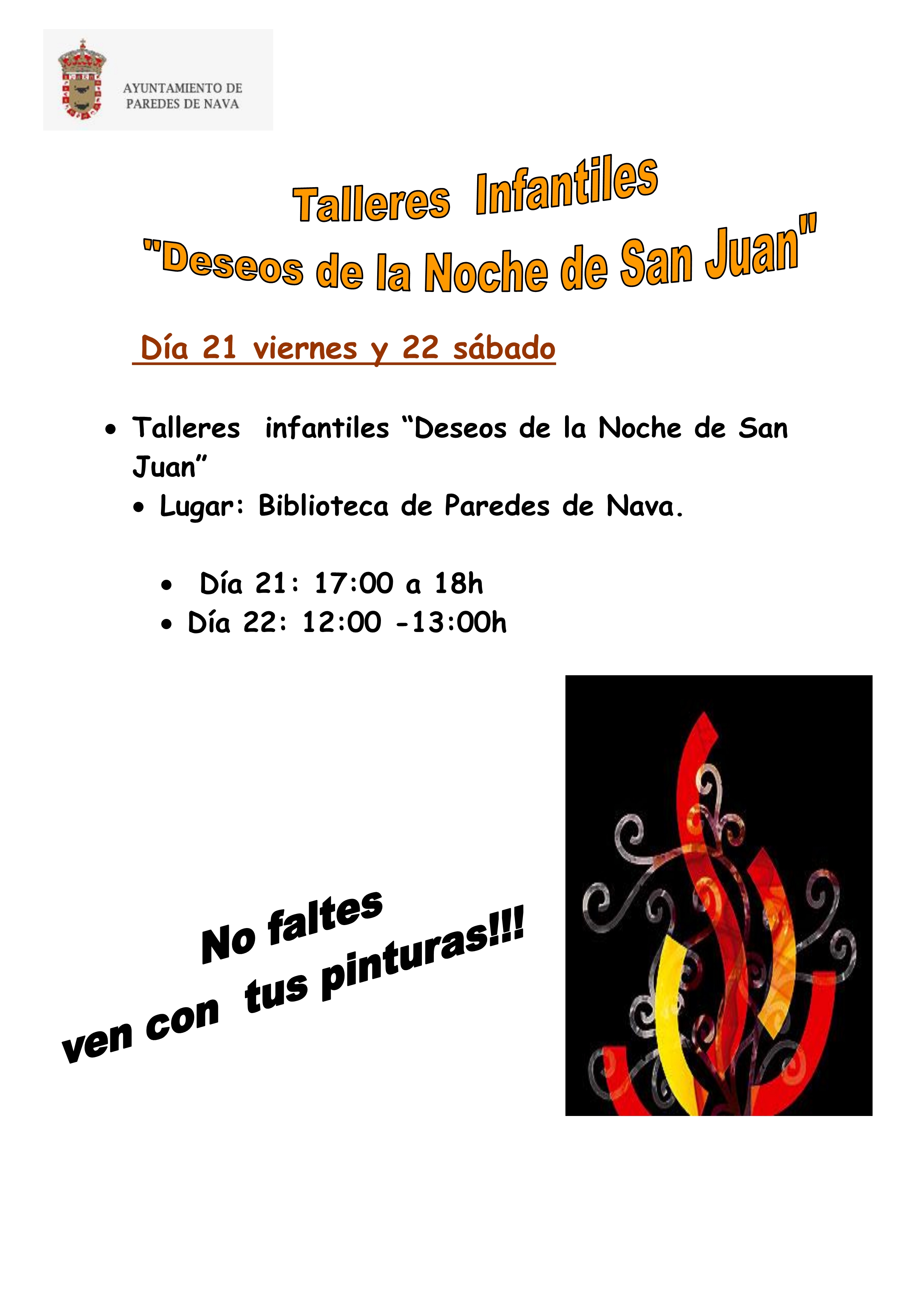 Talleres Infantiles «Deseos de la Noche de San Juan»