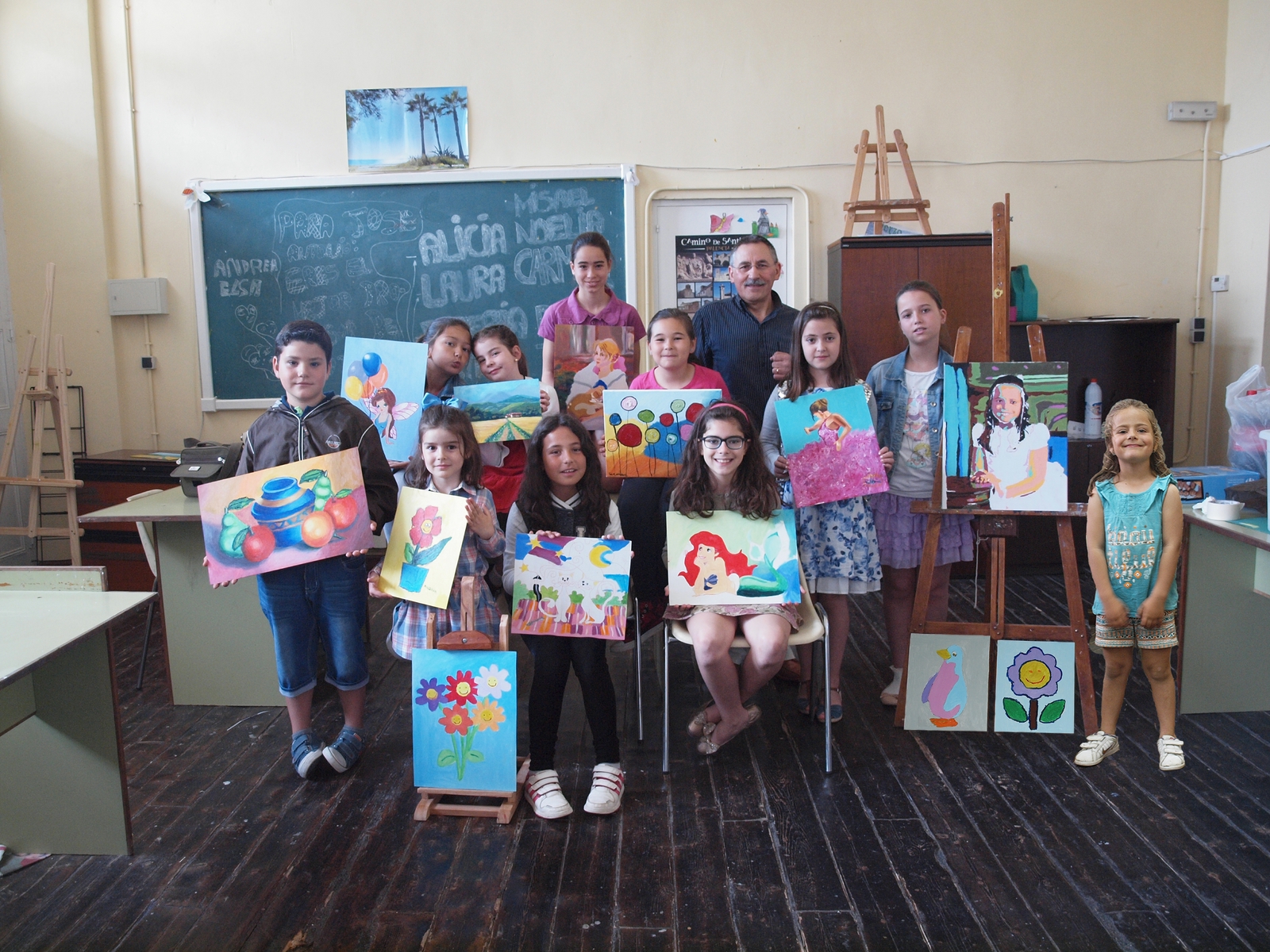 Finaliza el curso 2014-2015 de pintura al óleo en Paredes de Nava